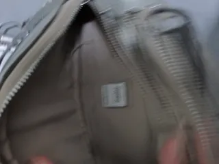 Riñonera plateada con cadena