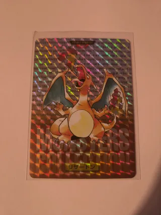 Carta Carddass Pokémon Charizard Holográfica 1996