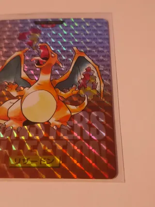 Carta Carddass Pokémon Charizard Holográfica 1996
