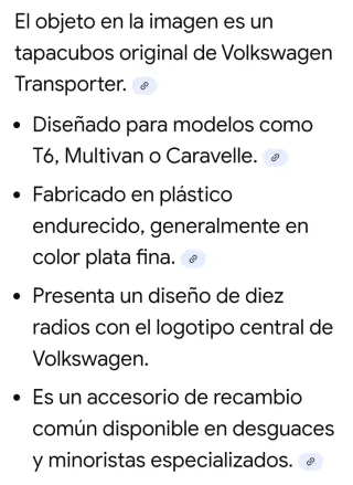 Tapacubos VW
