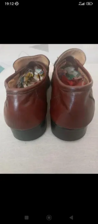 Zapatos de piel vintage T42