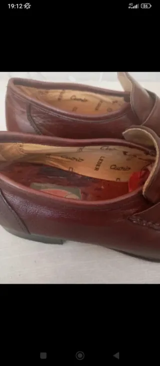 Zapatos de piel vintage T42