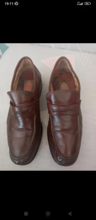 Zapatos de piel vintage T42