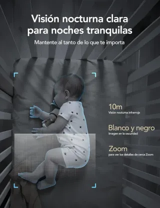 4 Cámaras Vigilancia WiFi Interior 1080P