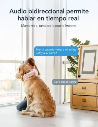 4 Cámaras Vigilancia WiFi Interior 1080P