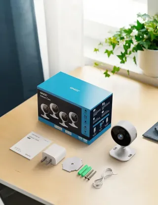 4 Cámaras Vigilancia WiFi Interior 1080P