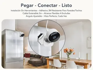 4 Cámaras Vigilancia WiFi Interior 1080P