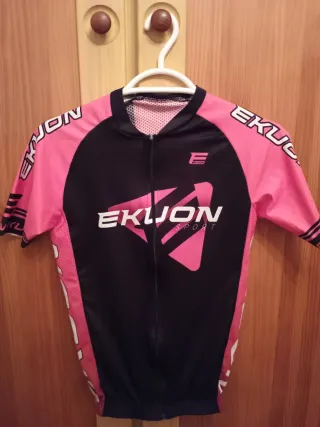 Maillot Ciclismo EKUON Rosa y Negro