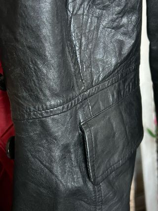 Chaqueta Piel Negra Stradivarius Mujer