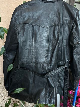 Chaqueta Piel Negra Stradivarius Mujer