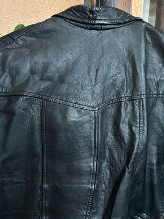 Chaqueta Piel Negra Stradivarius Mujer