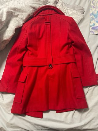 Abrigo Rojo Zara Mujer