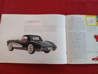 Chevrolet Corvette Bel Air Depliant Brochure 1957