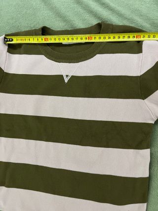 Jersey Primark Rayas ,marron  y sosa Talla S