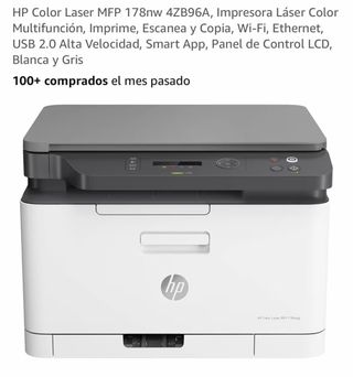 Impresora HP Color Laser MFP 178nw con fallo