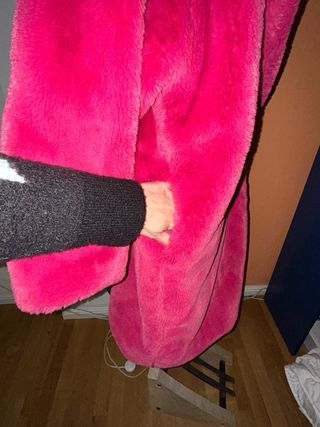 Abrigo pelo rosa Storets