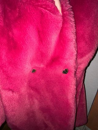 Abrigo pelo rosa Storets