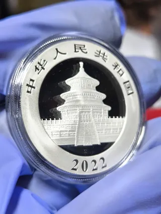 Moneda 1 Onza Plata PANDA 2022