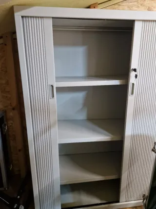 Armario Archivador Metálico Gris 160x102x45