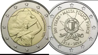 Moneda 2 euros conmemorativa Malta 2014 SC