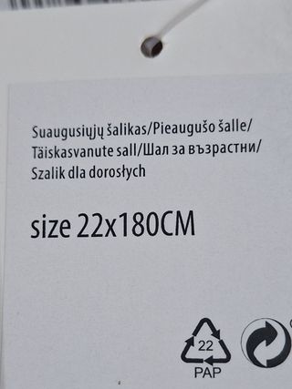 Sciarpa unisex - nuova