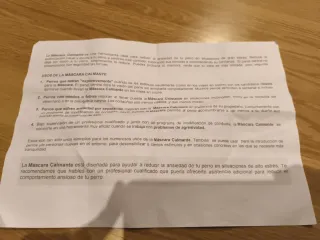 Mascara calmante para perro