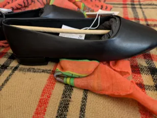 Bailarinas Springfield negras con lazada