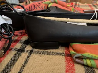 Bailarinas Springfield negras con lazada