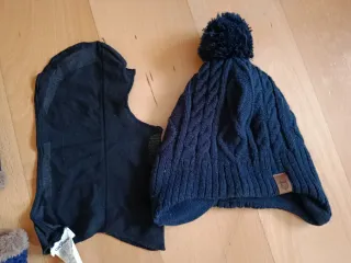 Conjunto Gorro y Braga Azul Marino