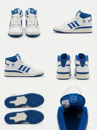 Adidas Forum Mid Blancas y Azules Talla 42