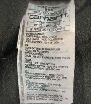 Chaqueta Carhartt Burdeos Talla XS