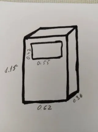 Monolito hormigón cuadro eléctrico