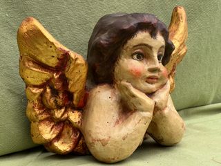 Amorcillo Ángel Resina Policromía Autor