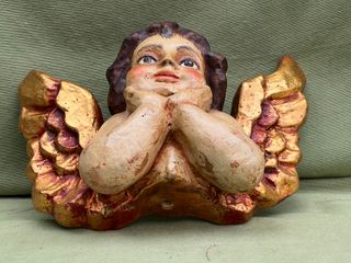 Amorcillo Ángel Resina Policromía Autor