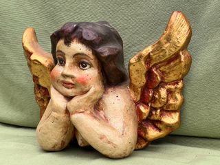 Amorcillo Ángel Resina Policromía Autor