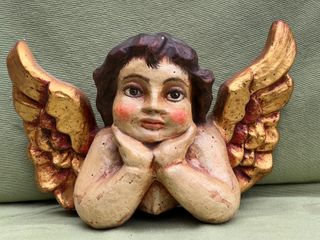 Amorcillo Ángel Resina Policromía Autor