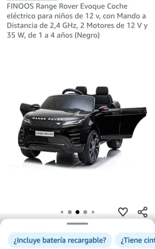 Coche eléctrico Land Rover niños