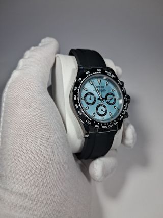 Seiko Mod Daytona Esfera Negra VK63