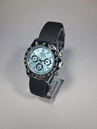 Seiko Mod Daytona Esfera Negra VK63