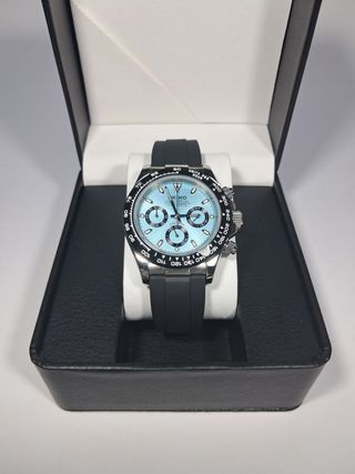 Seiko Mod Daytona Esfera Negra VK63