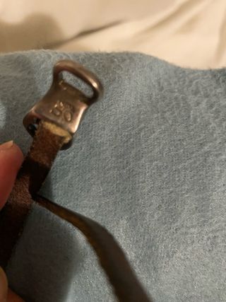 Pulsera Uno de 50 Cuero Marrón y Plata