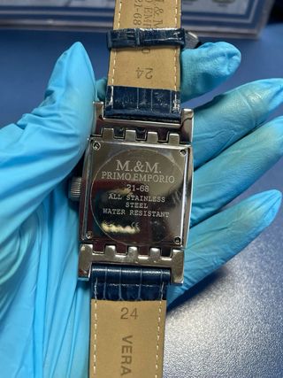 Reloj M&M Primo Emporio 21-68 Azul/Plata