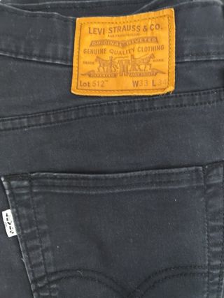 Levi's 512 Jeans Negros Talla W32 L32