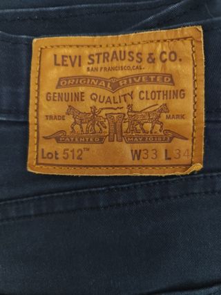 Levi's 512 Jeans Negros Talla W32 L32