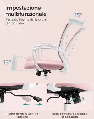 Silla de escritorio. Marca SONGMICS.