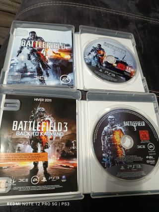 PS3 Battlefield 3 y 4