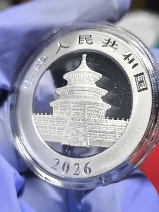 Moneda 1 Onza Plata PANDA 2026