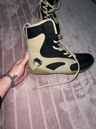 Zapatillas Boxeo Venum Contender Beige/Negro