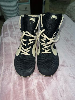 Zapatillas Boxeo Venum Contender Beige/Negro