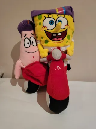 Bob Esponja y Patricio en Moto 35 cm.